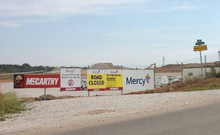 A new hospital is being built about two miles away