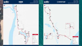 Bike and run course maps for the 2021 Ironman competition that will take place in Wilmington this Saturday.