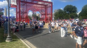 Soccer fans stream into Kansas City's FIFA Fan Festival on Saturday, its final day.