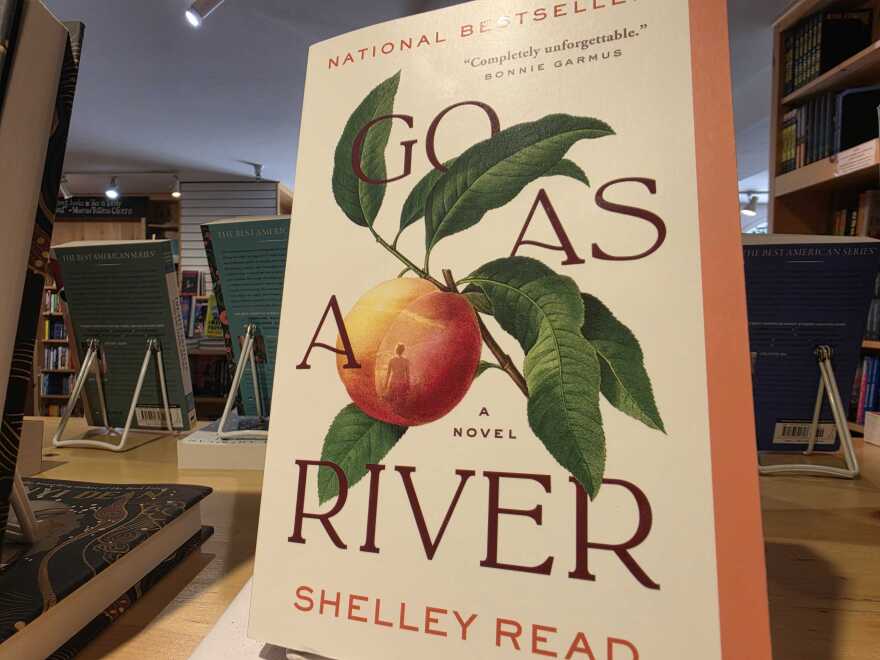 Shelly Read's novel "Go as a River" sits on the shelf at Dolly's Bookstore in Park City.