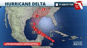 Hurricane Delta Cone
