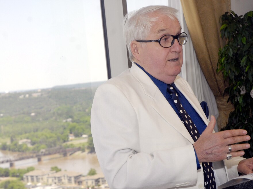 Duane "Dewey" Clarridge, a CIA veteran, speaks in May 2007 during an Arkansas Committee on Foreign Relations luncheon in Little Rock, Ark. The retired spy criticized the CIA's leadership and said a lack of human intelligence had led to mistakes in Iraq, Iran and North Korea.