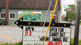 Barringer's Tavern, on the near southside of Indianapolis, remained open during the "Stay-At-Home" order.