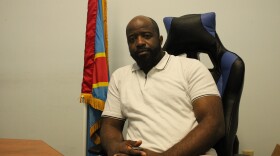 Patrick Mulonda, president of the Congolese Community of Maine, at his office in Portland on Monday, May 18th, 2026. Mulonda says he's receiving more calls about community members who've been detained.