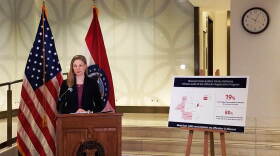 Missouri Auditor Nicole Galloway on Monday announces the findings of an audit of the state's sex offender registry. Her review found nearly 8 percent of the offenders required to register were not compliant.