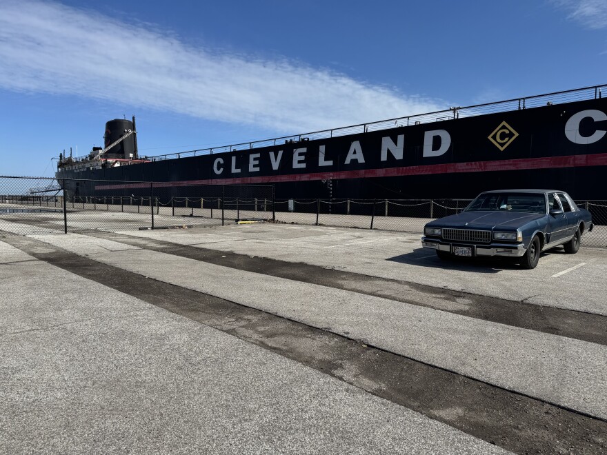 The Steamship William G. Mather has been a fixture on the Downtown Cleveland lakefront at North Coast Harbor since the 1990s, and since 2005 at Dock 32 next to the Great Lakes Science Center.