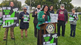 Rashida Tlaib (D-MI 12) holds a press conference on her new bill to limit the use of surveillance systems