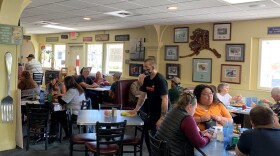 Customers dined inside at Kriner's Diner on Friday afternoon, Aug. 7, 2020, just a few hours after a state judge ordered the restaurant to shut down dine-in service.