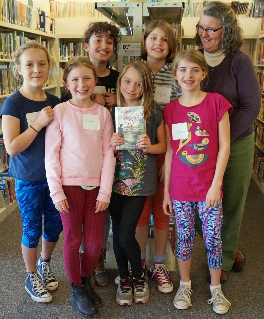 A group of Weybride Elementary School students who read 'The War That Saved My Life.'