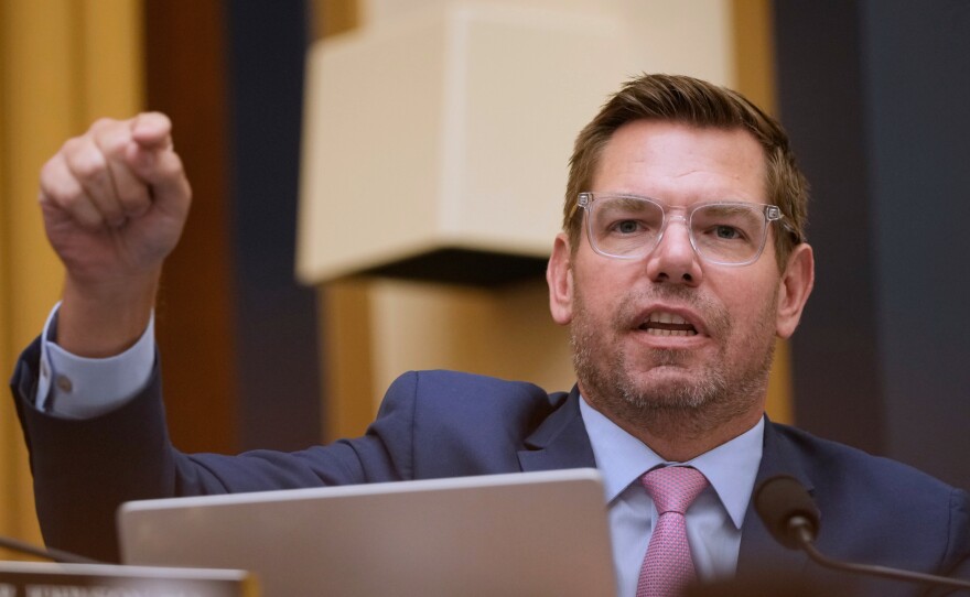 Democrat Eric Swalwell joins crowded California governor's race to succeed  Gavin Newsom | Jefferson Public Radio