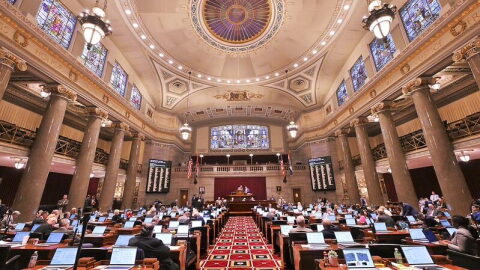 The Missouri House of Representatives on Feb. 19, 2026 (Tim Bommel/MO House of Representatives).