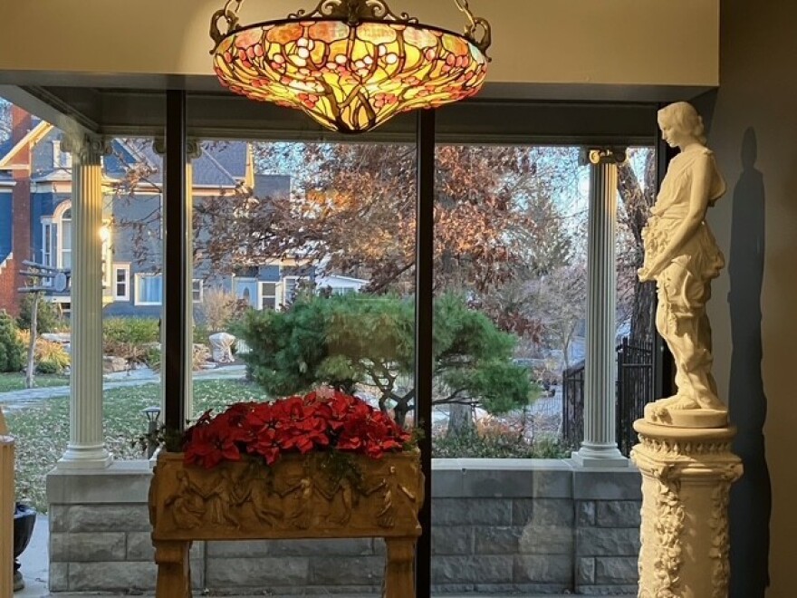The entrance to the Muscatine Art Center, which is a department of the city of Muscatine.