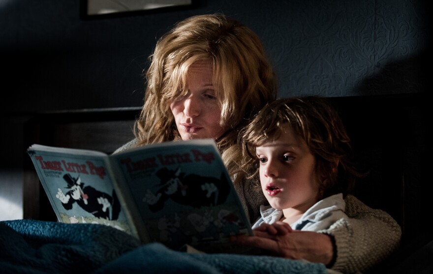In an independent, Australian film, a single mother (Essie Davis) and her troubled young son (Noah Wiseman) are terrorized by a mysterious character from a children's book called <em>Mister Babadook</em>.