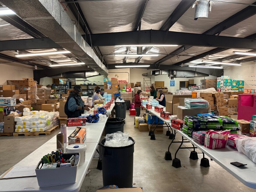 Volunteers packing on November 12, 2025.