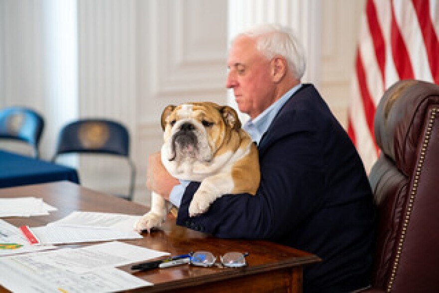Gov. Justice with Baby Dog