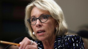 Secretary of Education Betsy DeVos testifies during a hearing before the Labor, Health and Human Services, Education and Related Agencies Subcommittee of the House Appropriations Committee May 24, 2017 on Capitol Hill in Washington, D.C.