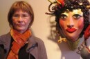 Sherry Leedy, with a new work by artist Judy Onofrio, at Sherry Leedy Contemporary Art