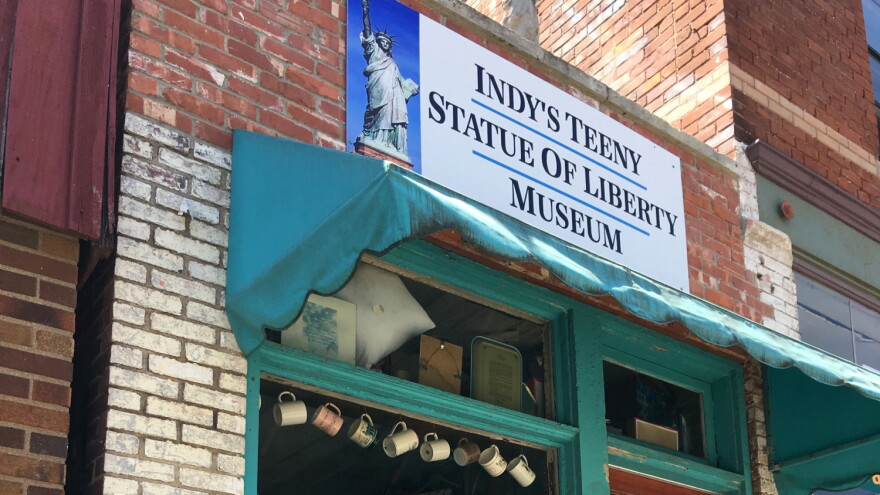 Indy’s Teeny Statue of Liberty Museum on the near east-side was built in an alleyway between two buildings.
