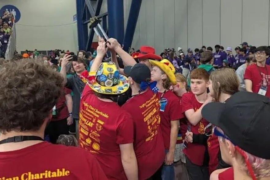 FIRST Team 4272 Maverick Robotics, won the championship title at the FIRST Robotics Competition in Houston.