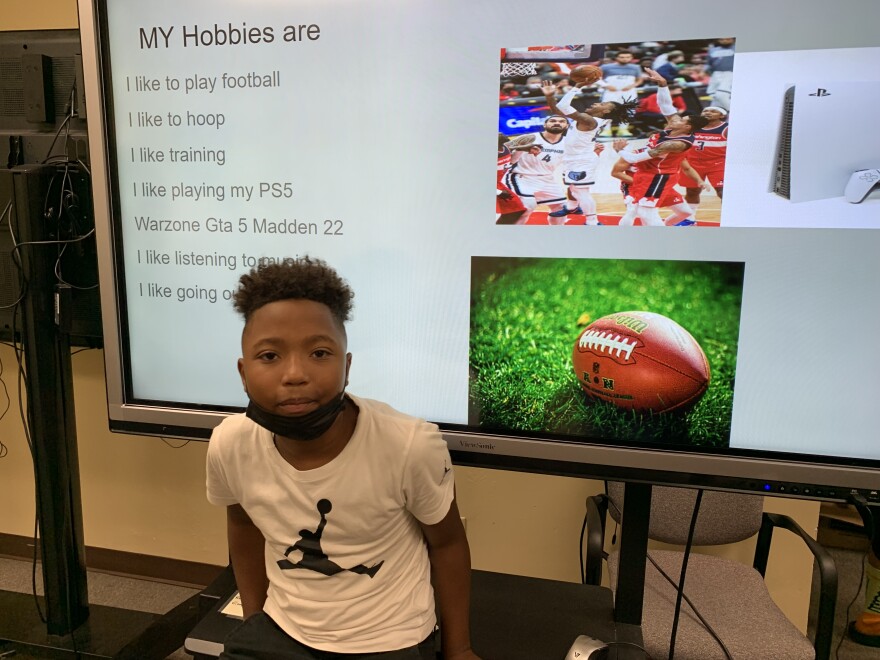 Darwin Christian,12, learned to use the photo editing software Paint.NET to make a slideshow about his hobbies and career aspirations. During the school year, he attends Pittsburgh Schiller STEAM Academy in the North Side.