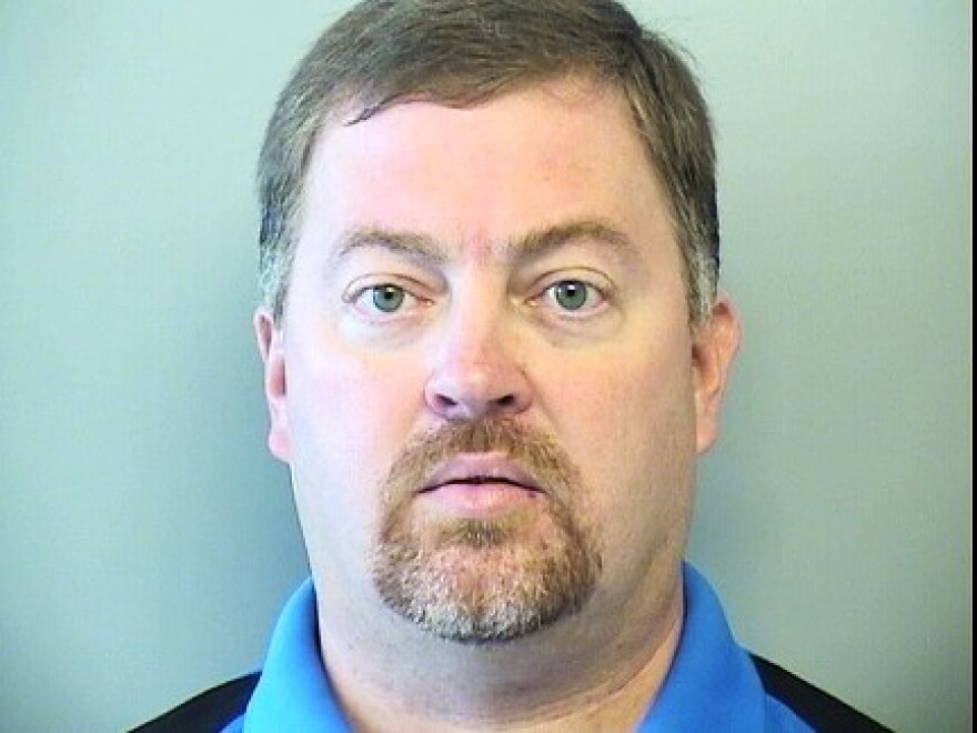 Kevin Rowland's booking photo at Tulsa Jail