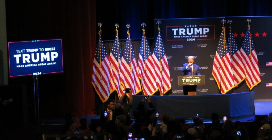 Donald Trump in Davenport Monday night