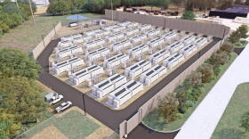 A rendering of the proposed battery project in Tewksbury. (Courtesy of East Point Energy)