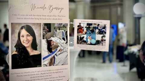 Micaela Borrego attended a DUI awareness event just days after learning Sara Polston might be released from prison, having served 73 days incarcerated.