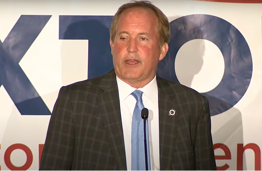 Texas Attorney General Ken Paxton on primary night, March 1 2022