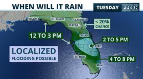 The Tampa Bay area will have to deal with drenching rains, prompting the National Weather Service to issue a flood watch for the region through Friday.