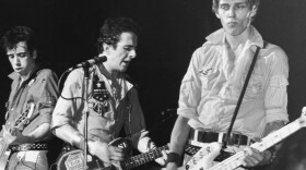 From left to right, Mick Jones, Joe Strummer and Paul Simonon of The Clash, circa 1980. The band's classic album <em>London Calling</em> was released in the United States 40 years ago this month.