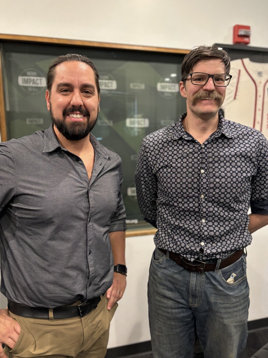 David Ortega, left, and Jason Miller