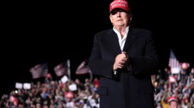  Former President Donald Trump speaks at a rally in Arizona in January 2022.