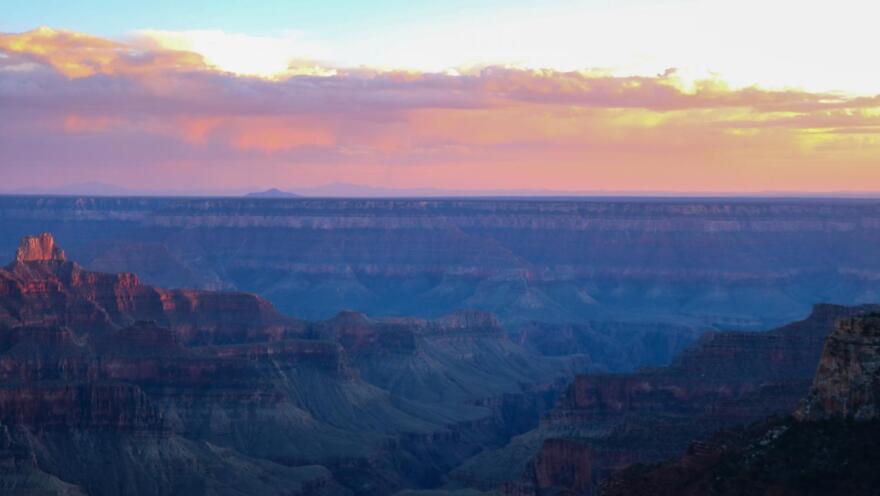 The North Rim of the Grand Canyon. 