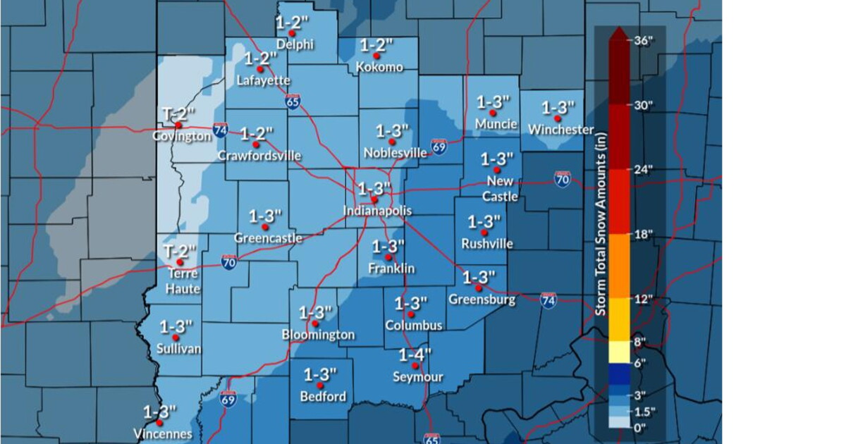 Another round of accumulating snow possible on Friday