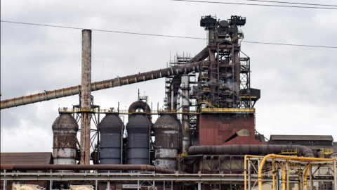 The Cleveland Cliffs Dearborn Works steel plant.