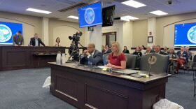 Left to right-Lexington Democratic Senator Reggie Thomas-Lexington GOP Senator Amanda Mays Bledsoe