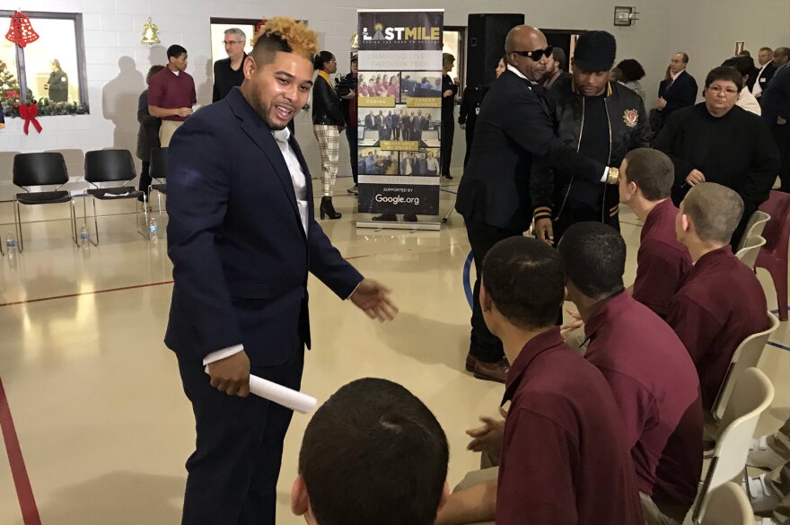 Jason Jones spent 13 years in California's San Quentin State Prison, where The Last Mile started. He says the program changed his life. (Drew Daudelin/WFYI)