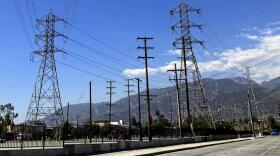 Electrical grid towers are seen during a heat wave where temperature reached 105 degrees Fahrenheit, in Pasadena, Calif. on Wednesday, Aug. 31, 2022. (Courtesy of John Antczak)