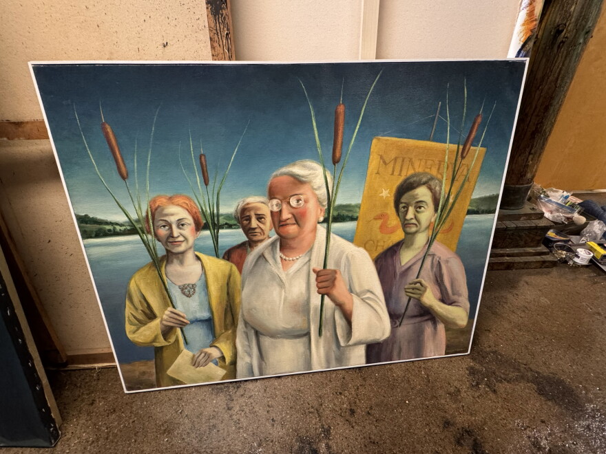 The Cleveland Artists Foundation collection includes this work by Clarence Carter, one of Cleveland’s most important 20th century artists.