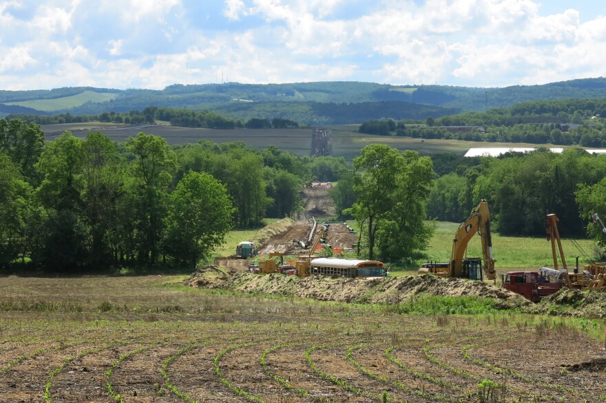 Construction area for the Mariner East 2 Pipeline near Blairsville, Pa.