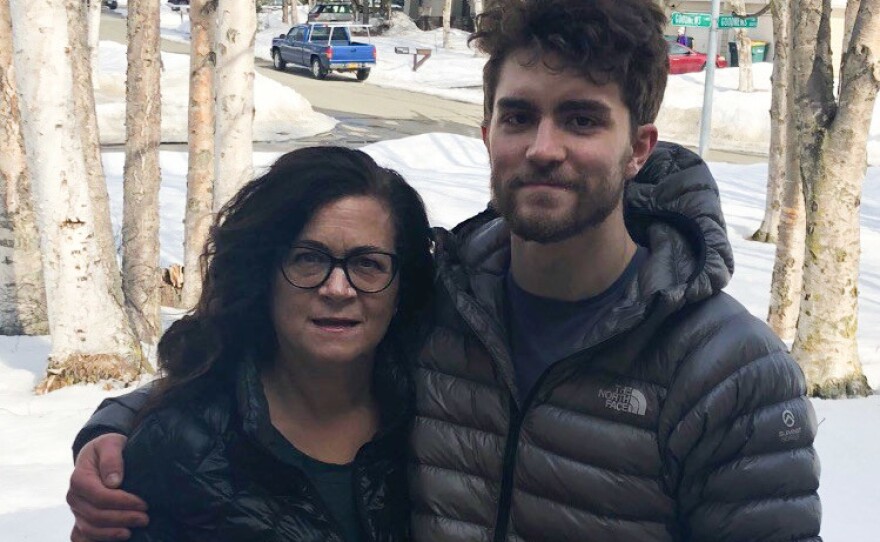 Candace Grenier, a dental hygienist in Anchorage, Alaska, lost her job last month. Both she and her son Ryeder applied for unemployment benefits but haven't gotten them.