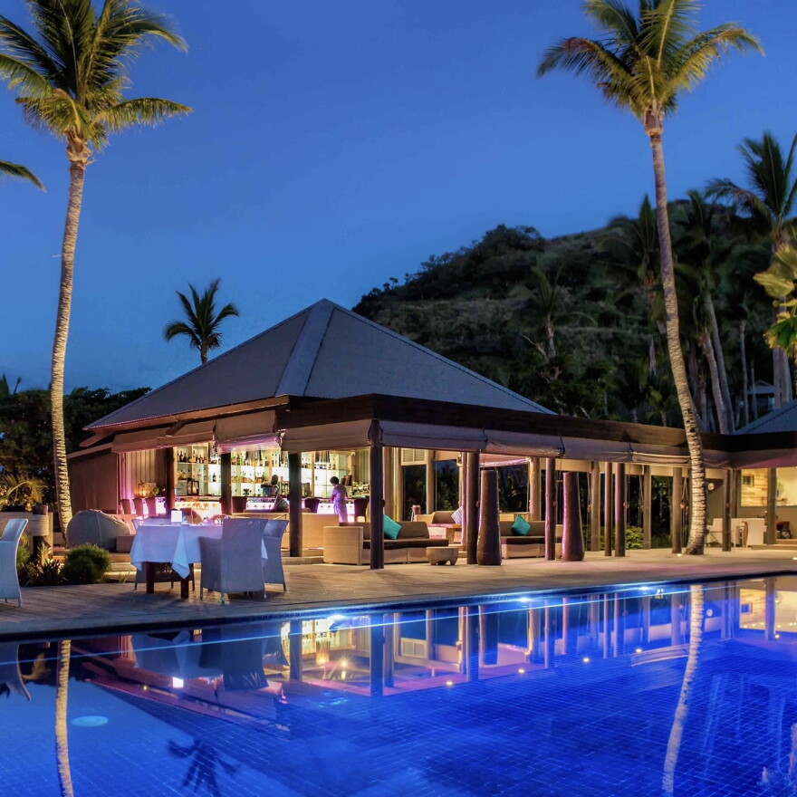 Dining is always an exotic adventure at Vomo Island Resort
