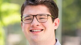 Reporter Keaton Ross. (Whitney Bryen/Oklahoma Watch)