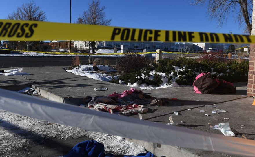 Police line near Club Q