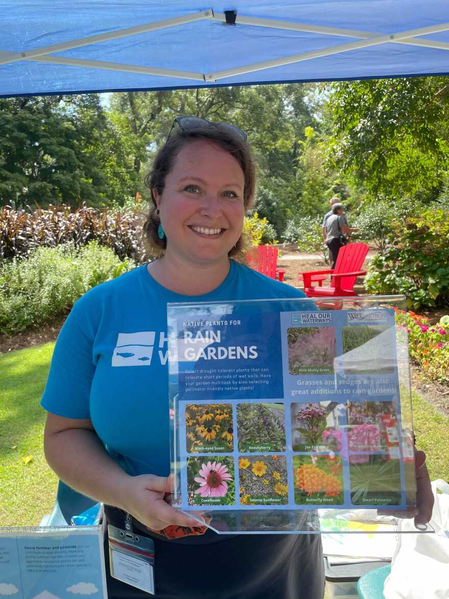 Anna Reh-Gingerich, the Watershed Coordinator Wilmington at the Native Plant Festival