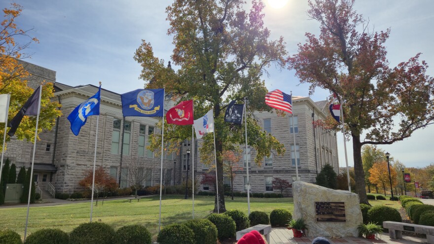 Veteran's Plaza on Tues. Nov. 11, 2025.