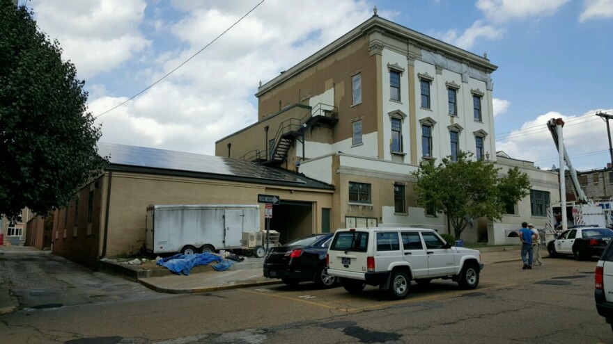 Solar panels were installed on the garage attached to the First State Capitol Building by an Ohio-based company, AAT Solar. The company was awarded a bid for the Wheeling Solar Co-op and is currently installing panels on homes and businesses throughout th