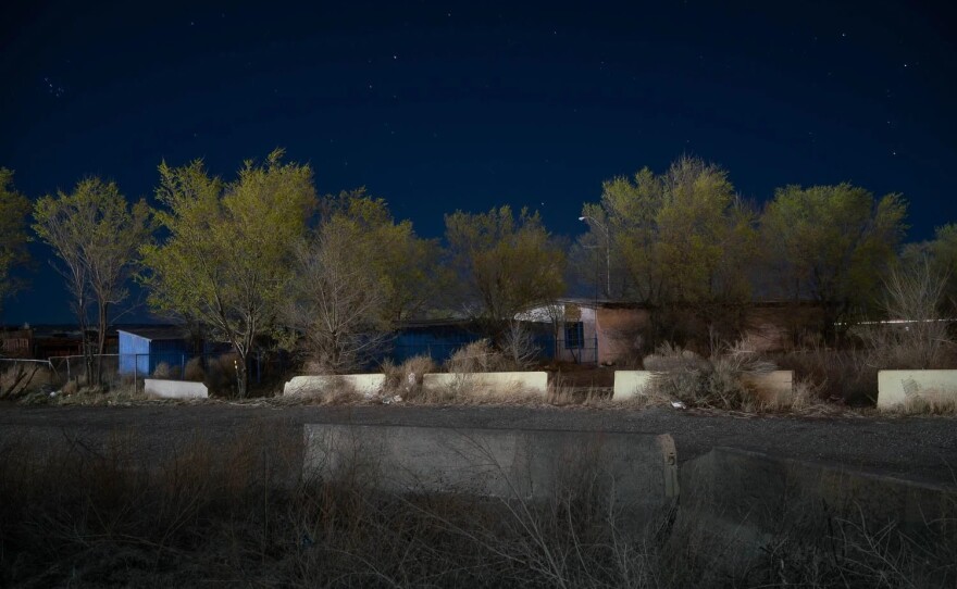 Restore the Night Sky. Cibola County Correctional Center. Milan, New Mexico. Detainee capacity: 1,129. Town population: 3,660.