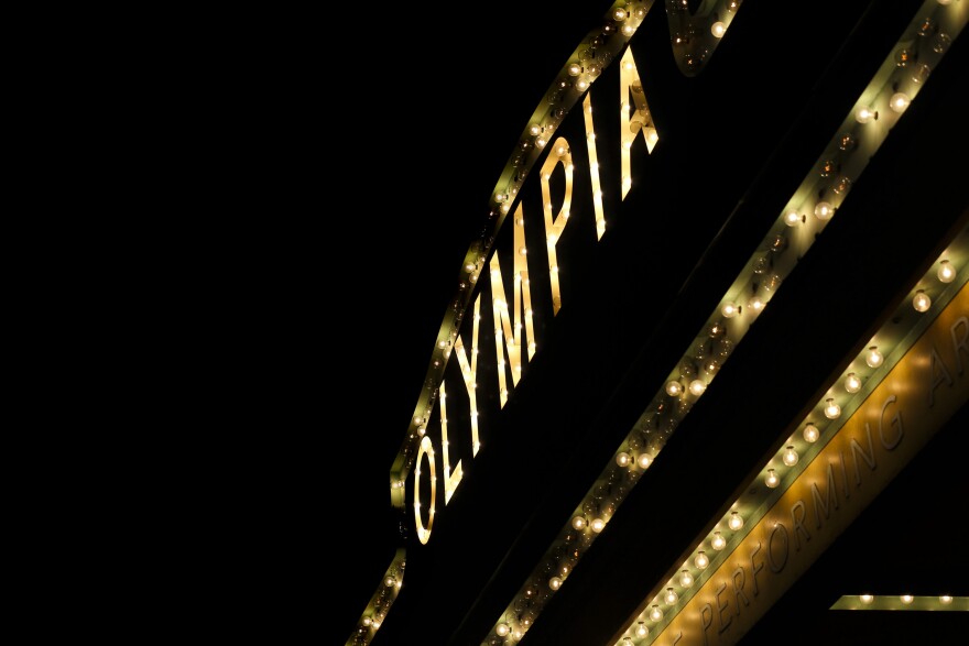 Olympia theater sign in 2017